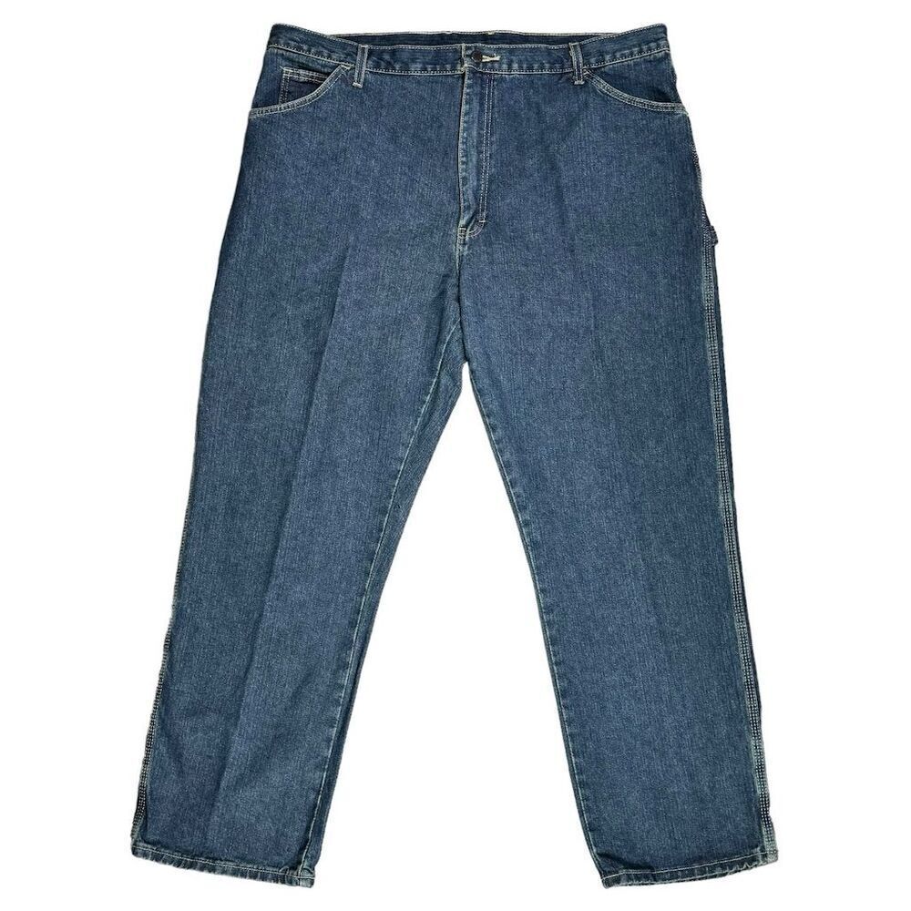 Dickies Blue Denim Carpenter Jeans, Size 42 Waist Classic Relaxed Fit Men’s